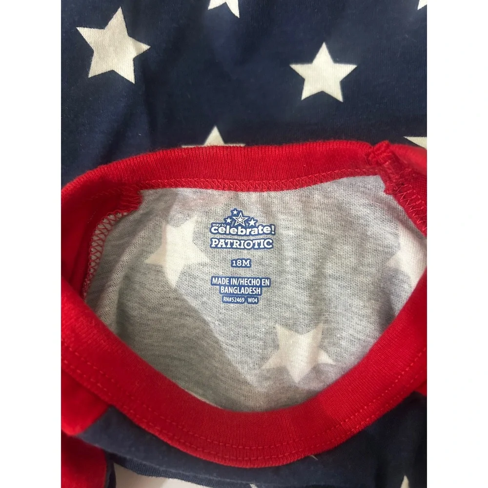 Bundle of 2 Baby Boys Rompers Size 18M 4th of July USA